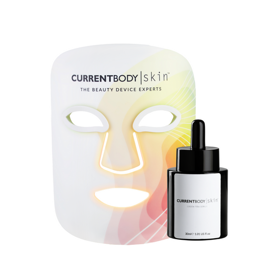 CurrentBody Skin LED 4-in-1 Face Mask x Green Tea Serum (Worth $810)
