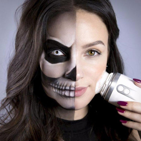 Removing heavy Halloween make-up