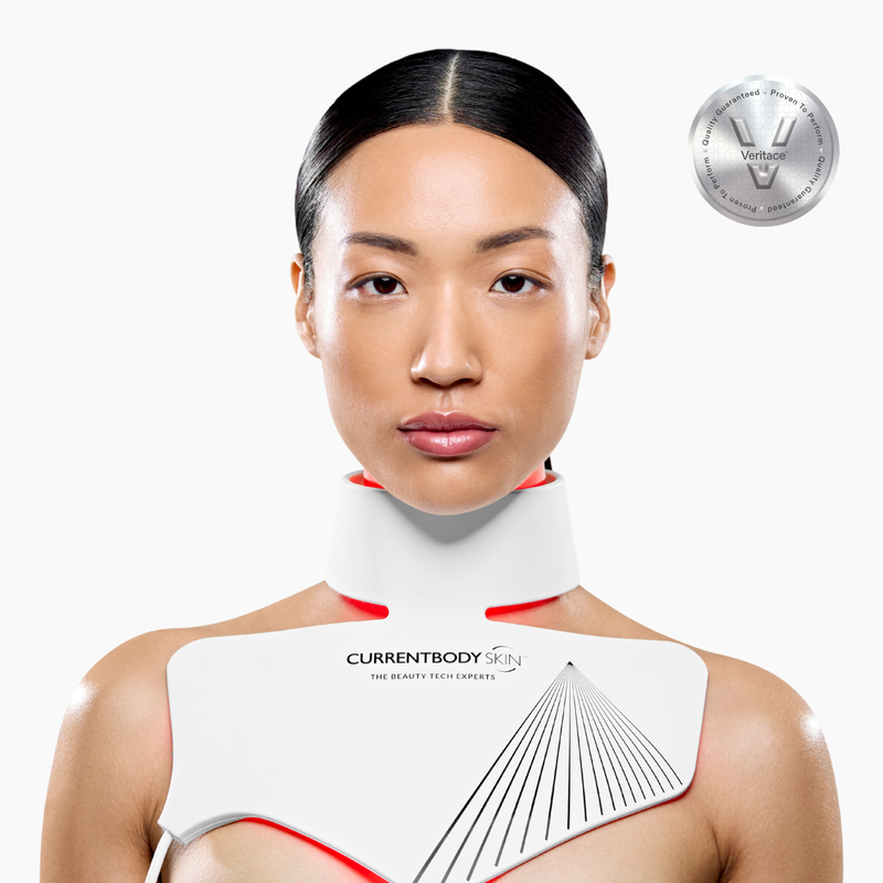LED Neck Mask | Anti-aging for Decolletage and Chest | CurrentBody LED Neck Mask | Anti-aging for Decolletage and Chest | CurrentBody