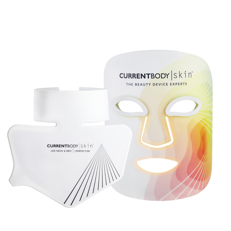 CurrentBody Skin LED 4-in-1 Zone Facial Mapping Mask & LED Neck & Deck Perfector.Hongmall