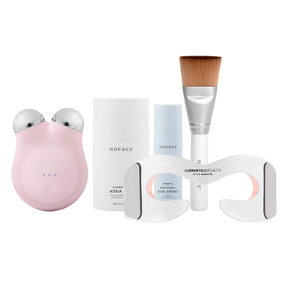 CurrentBody Skin LED Eye Perfector & NuFACE Mini+ Facial Toning Starter Kit