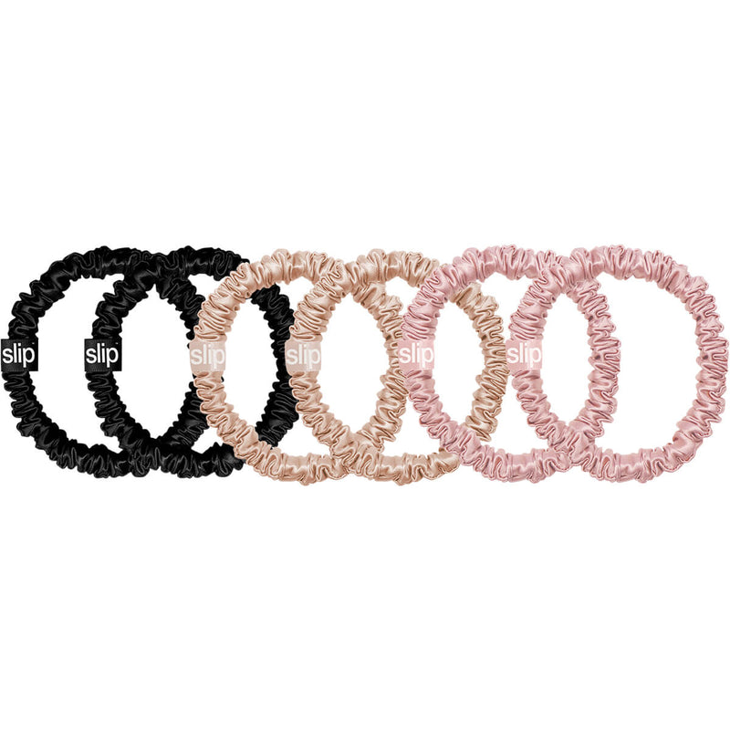 slip® Pure Silk Skinny Scrunchies - Multi