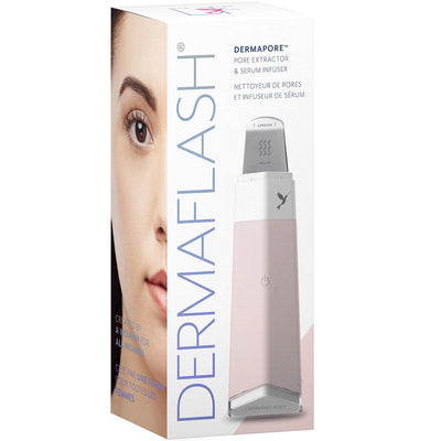 Free DERMAFLASH DERMAPORE Pore Extractor & Serum Infuser worth $159