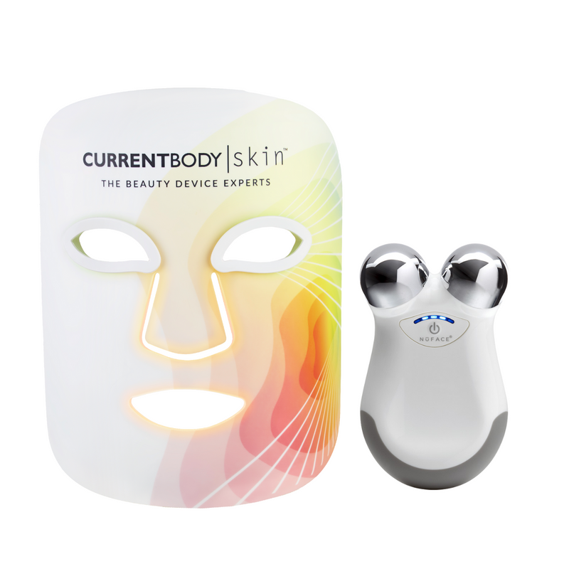 CurrentBody Skin LED 4-in-1 Face Mask x NuFACE Mini Bundle